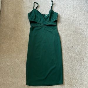 Shein green cutout dress